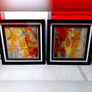 INTERESTING YET RELAXED,FUN ALSO ABSTRACT,LOVELY WATER COLOR HOME DECOR WALL ART